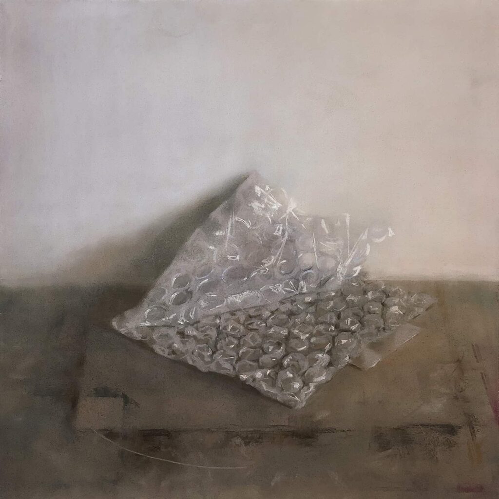 Painting of bubble wrap