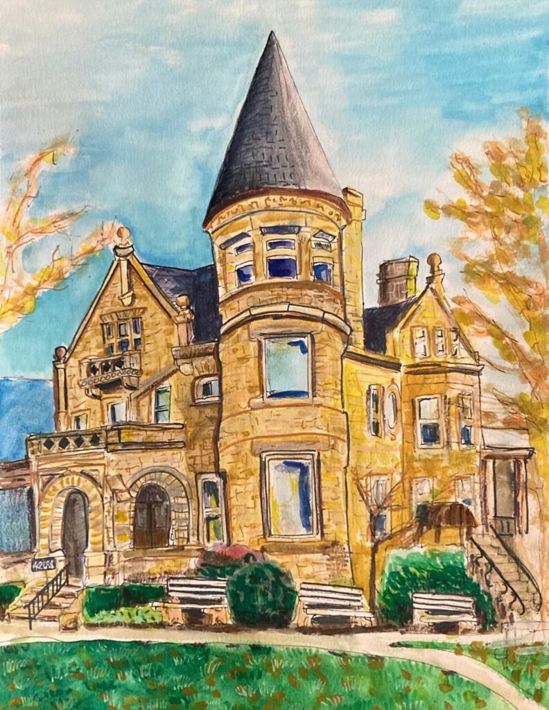 Painting of house