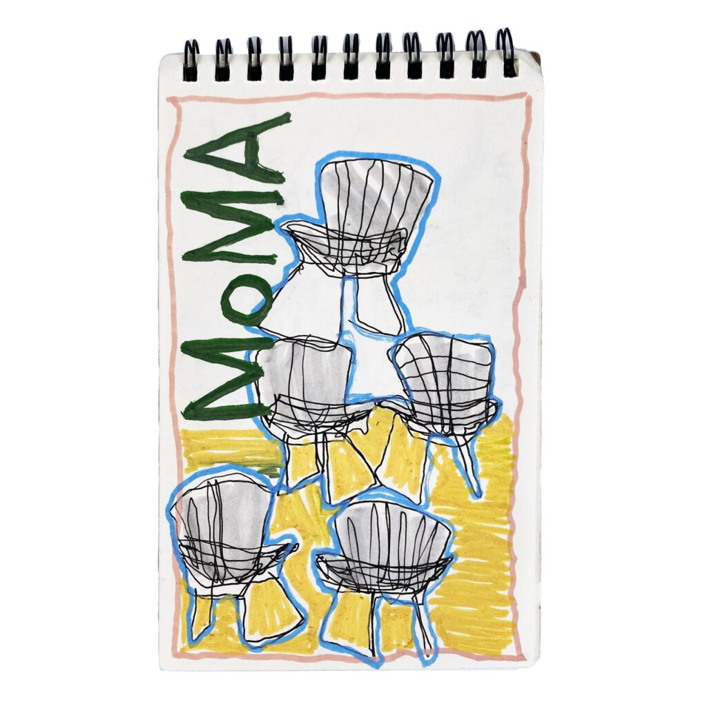 Sketch of Moma chairs